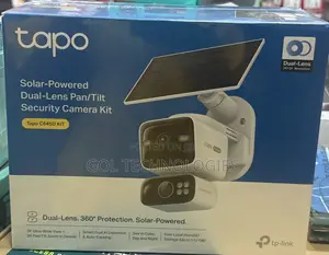 Solar-Powered Dual-Lens Pan/Tilt Security Camera Kit Tapo C645d Kit
