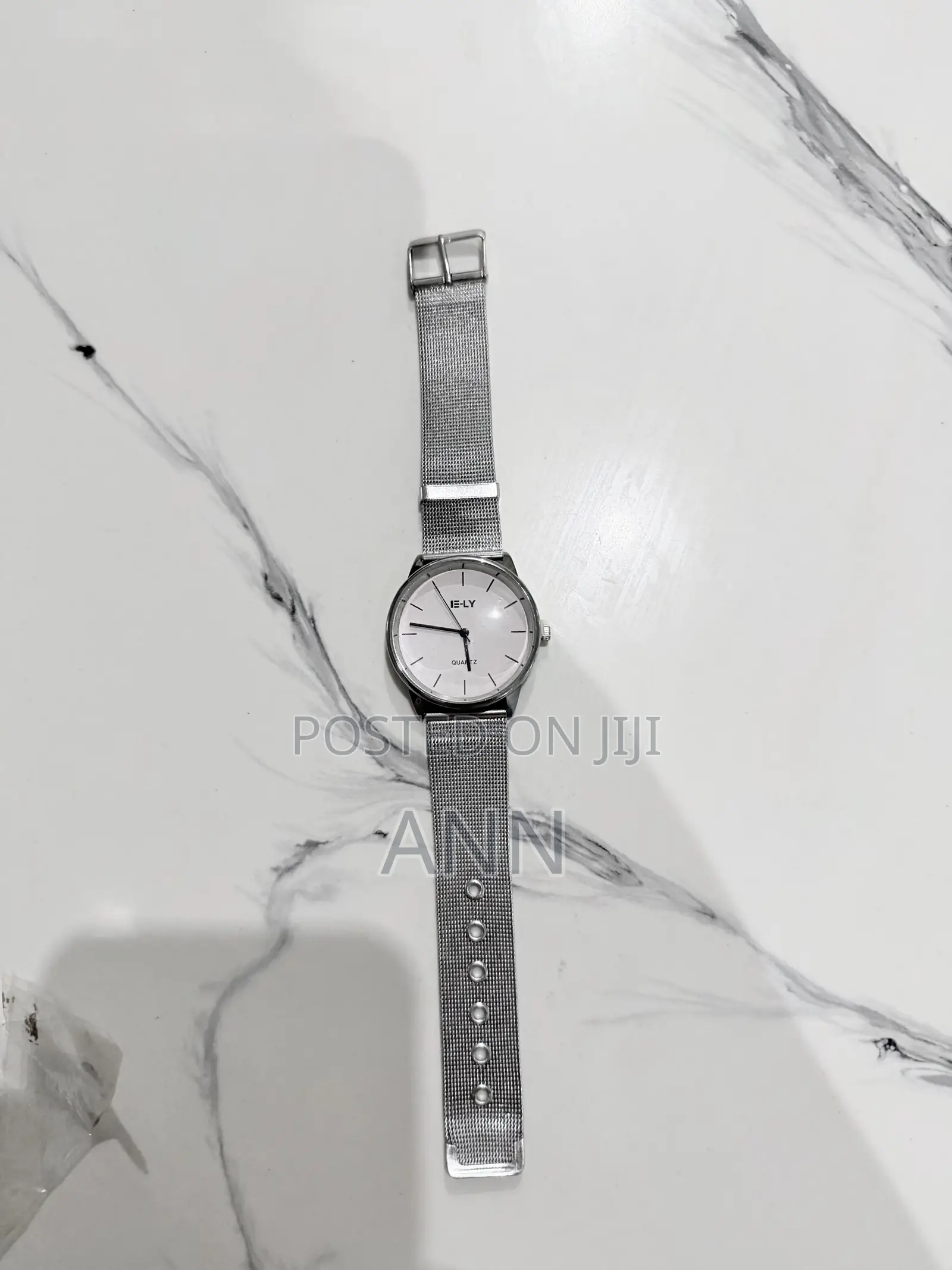 Silver and Pink Watch