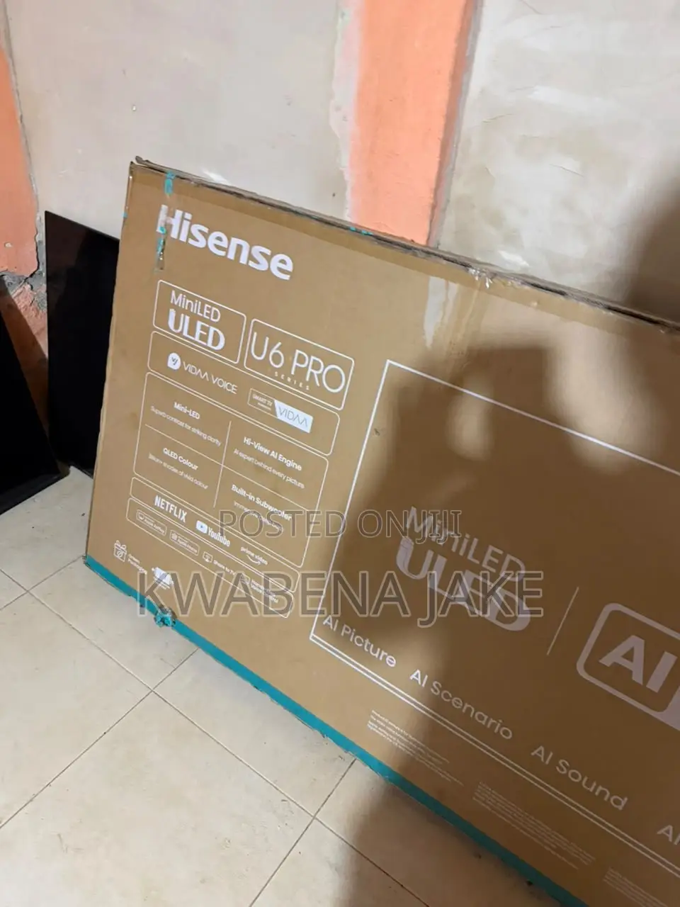 65-Inch Hisense U6 Pro Series ULED Television