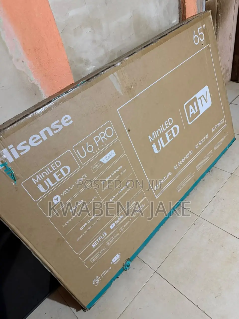 65-Inch Hisense U6 Pro Series ULED Television
