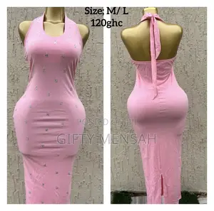Bare Back Long Dress.