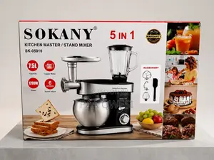SOKANY 7.5L Multifunction Stand Mixer With Accessories