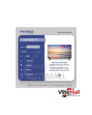 Nasco 50′′ LED Digital Satellite Television Sku: Nas-J50fbfl