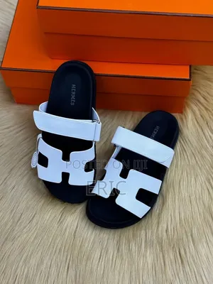 Original Hermes Chypre Slippers/Sandals, H-Strap Adjustable Slide