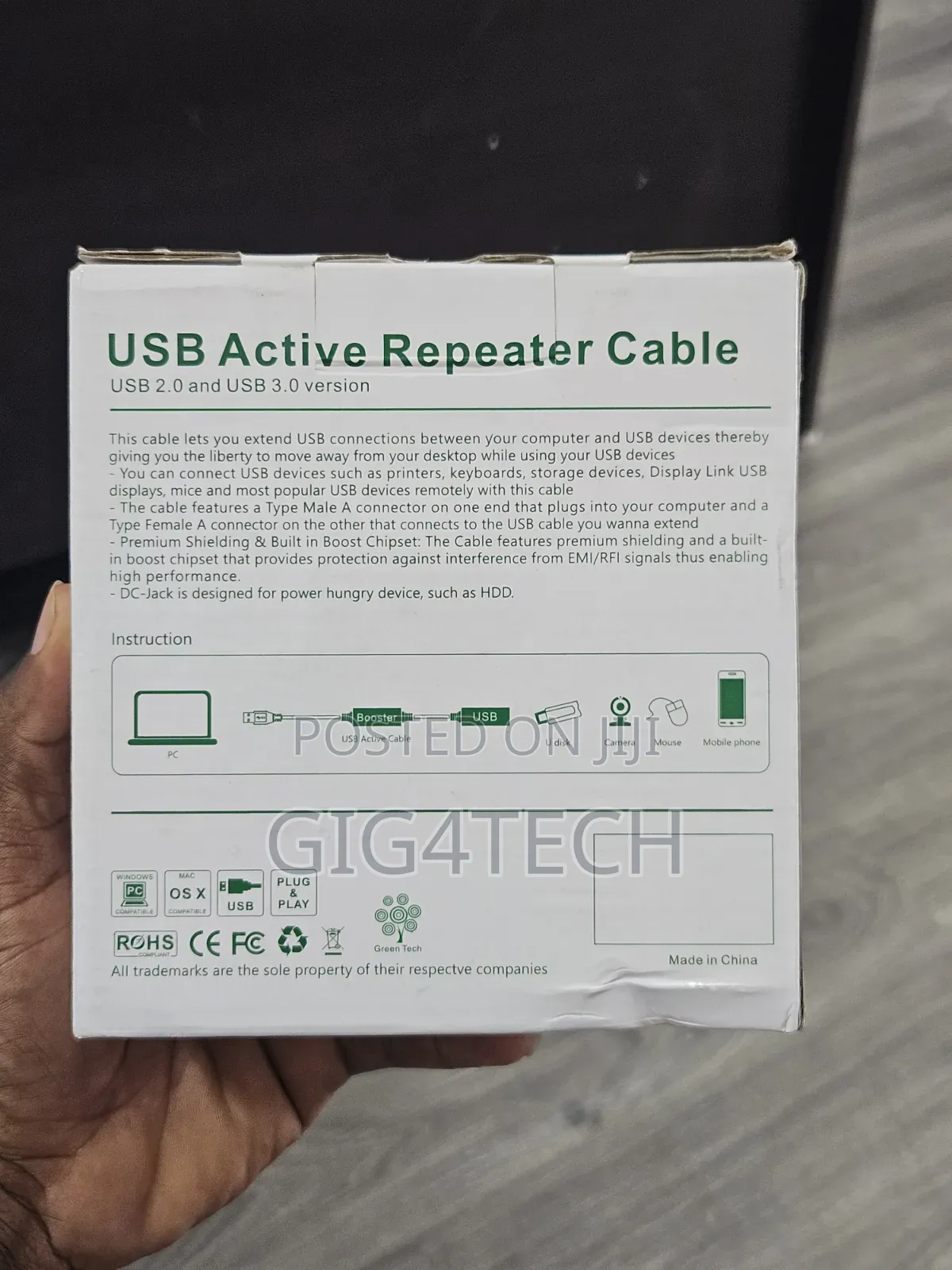 Active USB Repeater Extension Cable 5m USB 3.0
