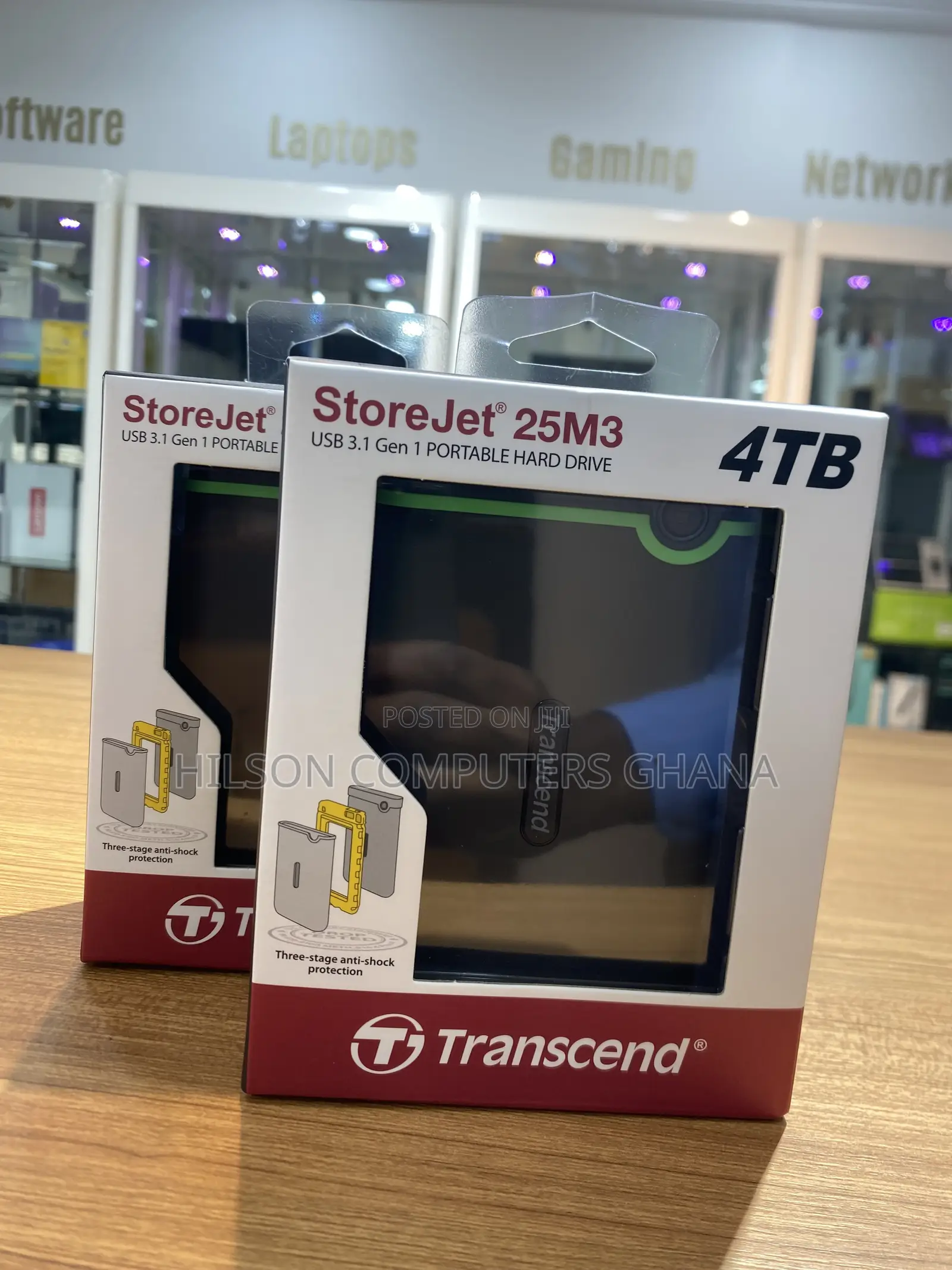 Transcend 4tb Storejet 25M3 USB 3.1 Gen1 External Hard Drive
