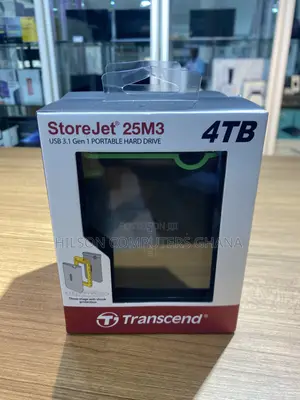 Transcend 4tb Storejet 25M3 USB 3.1 Gen1 External Hard Drive
