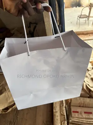 Plain White Paper Bag