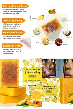Lemon, Tumeric and Kojic Acid Soap