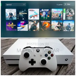 Xbox One S With 12 Games and One Controller