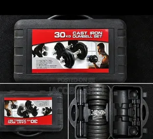 Chrome 30kg Adjustable Dumbbells