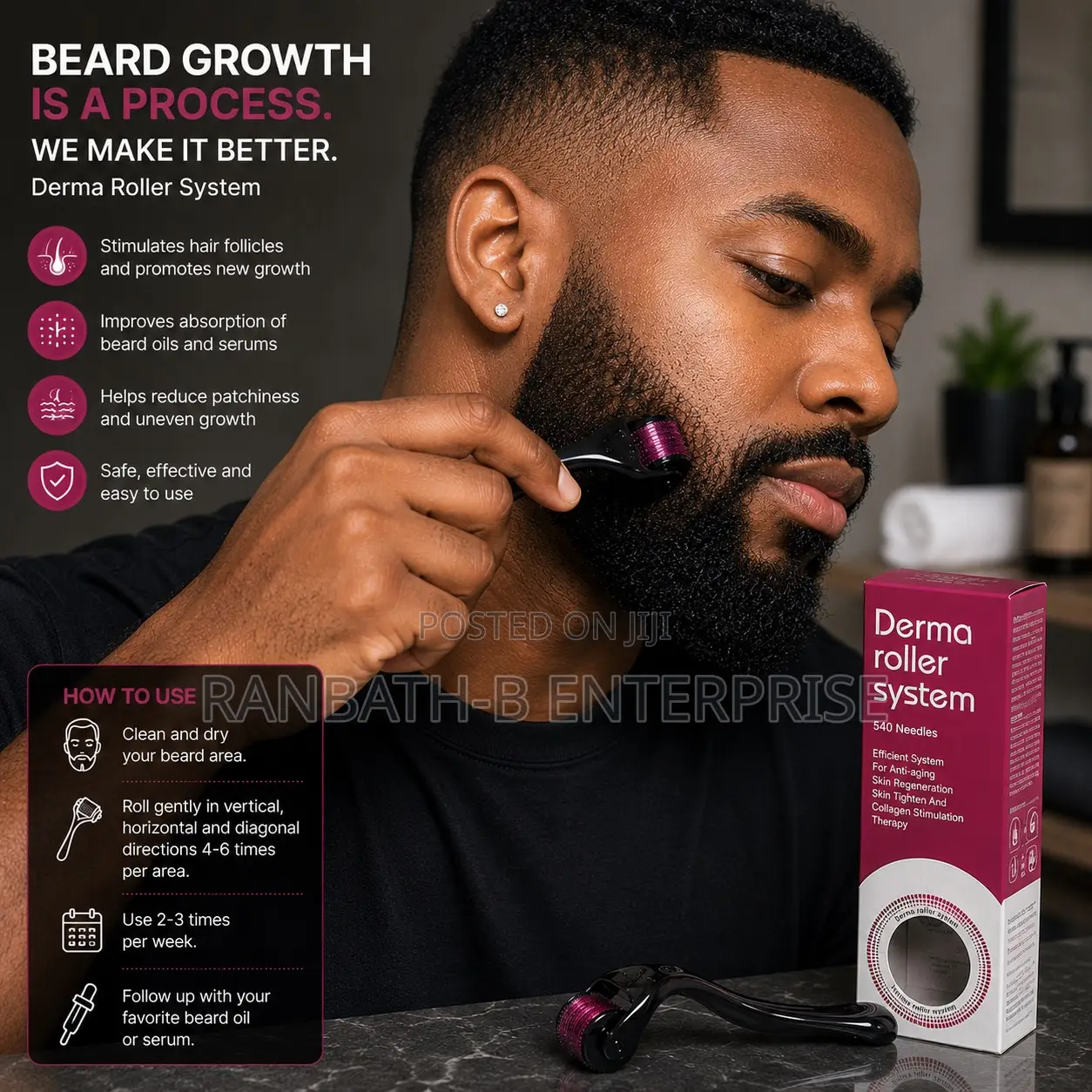 Derma Roller – The Ultimate Beard Grooming Companion