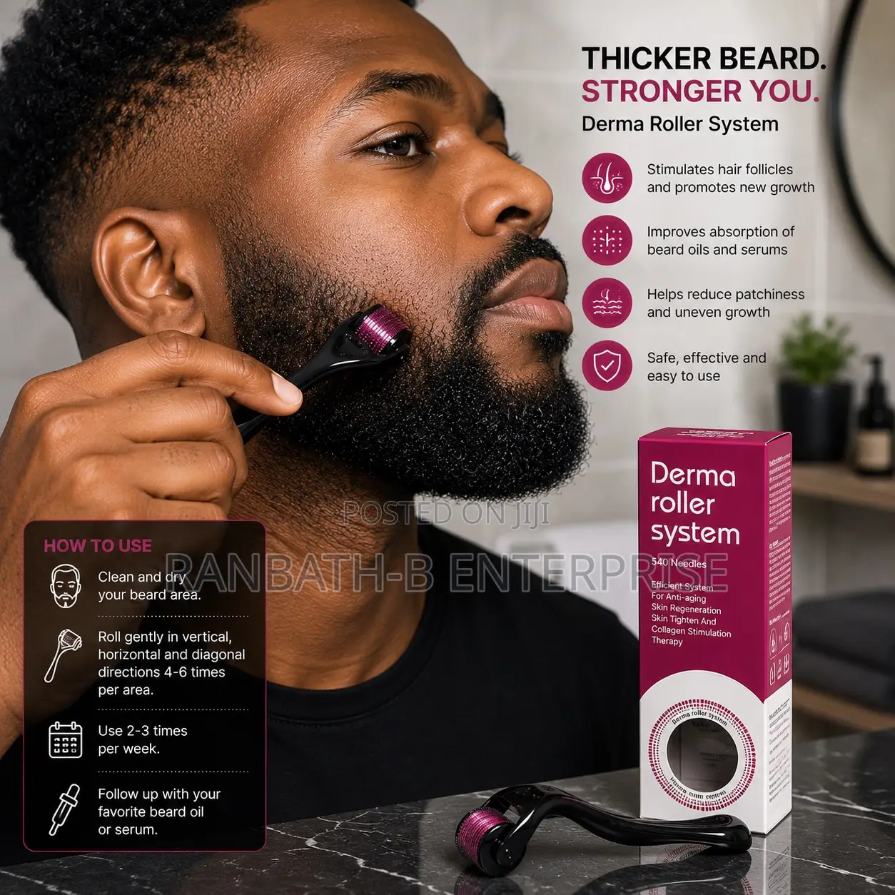 Derma Roller – The Ultimate Beard Grooming Companion
