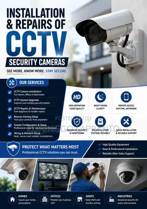 Installations and Repairs of CCTV Cameras and Security Lights