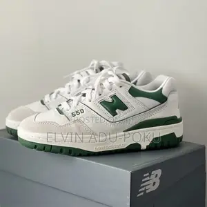 New Balance 550 "White/Team Forest Green" Sneakers