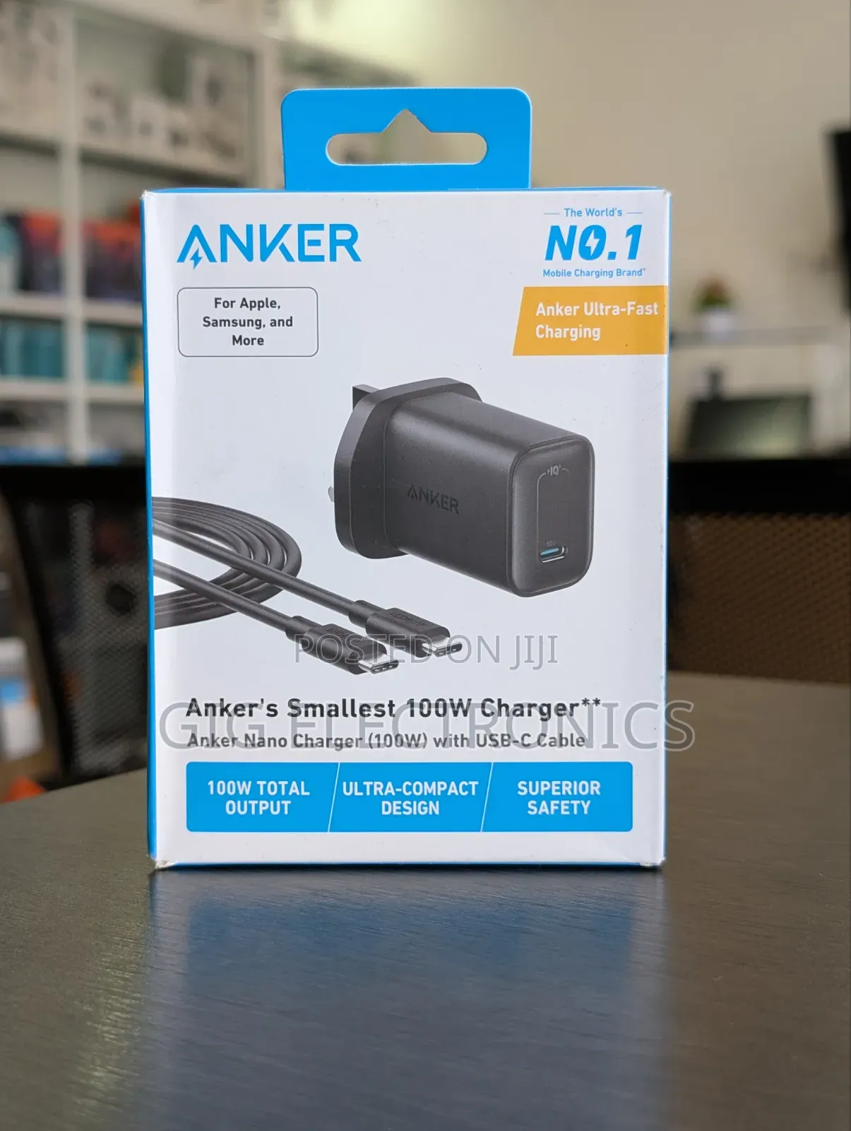 Anker Nano Fast Charger 100W With USB-C Cable