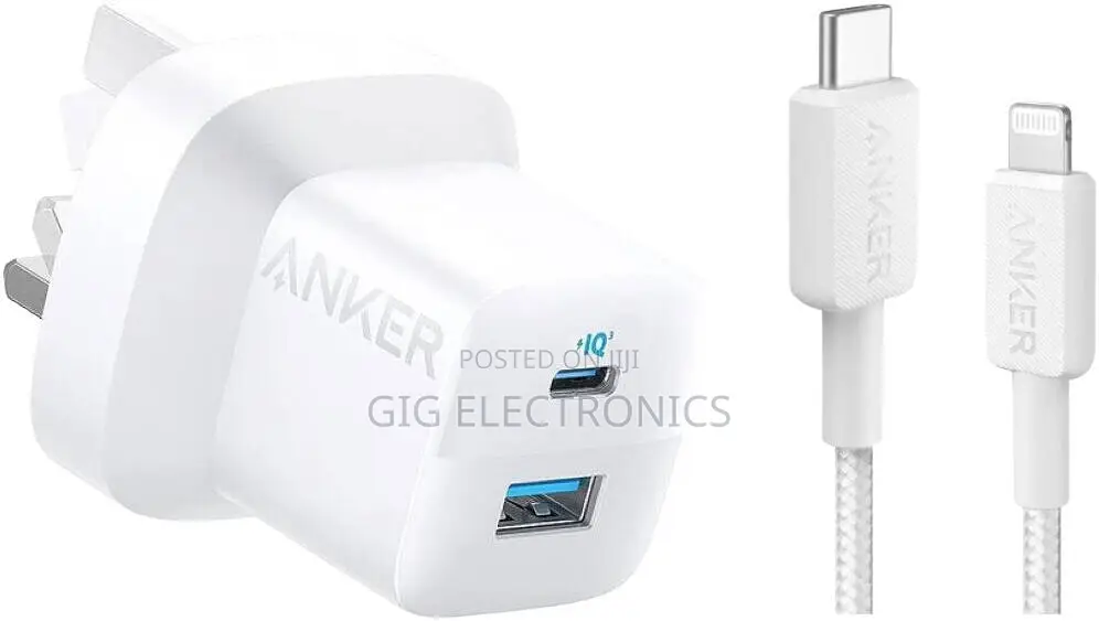Anker 323, 33W Wall Charger + USB-C to Lighting Cable 3ft