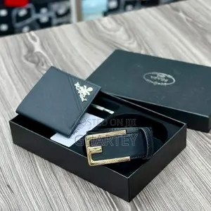 Luxury Men’s Belt Wallet Gift Set –Premium Leather Style in Gift Box
