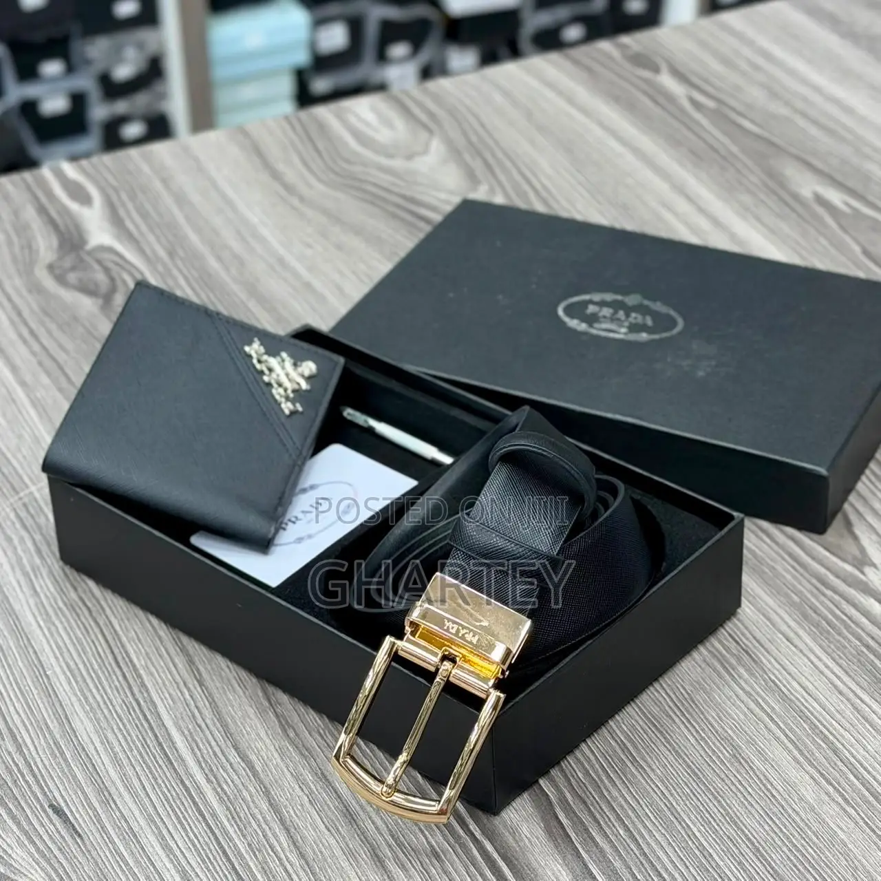 Luxury Men’s Belt Wallet Gift Set –Premium Leather Style in Gift Box