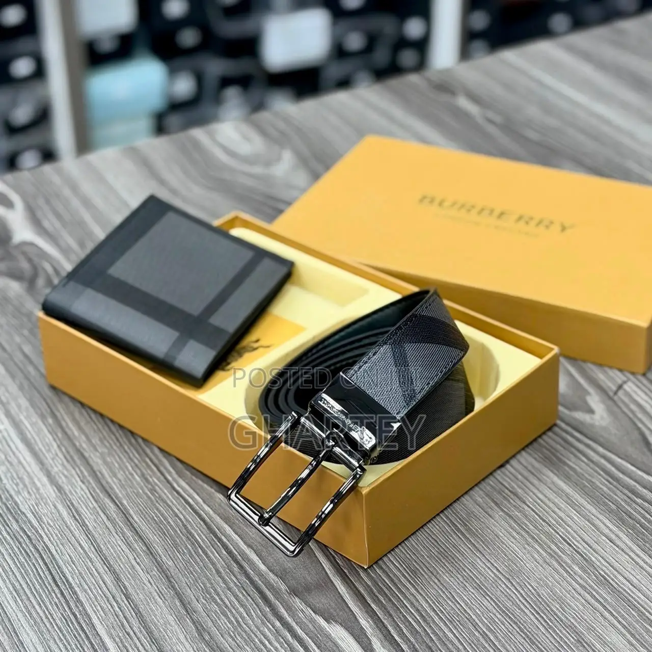Luxury Men’s Belt Wallet Gift Set - Designer Belts Wallets