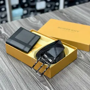 Luxury Men’s Belt Wallet Gift Set - Designer Belts Wallets