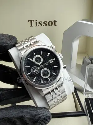 Tissot PRC 200 Chronograph Black Dial With a Distinct Grid Pattern