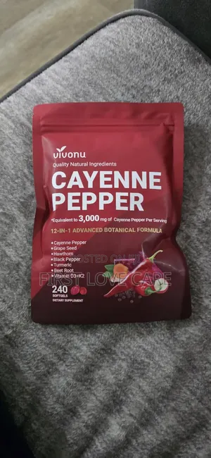 VivoNu Cayenne Pepper Softgels | Leg Vein Heart Support, Beetroot