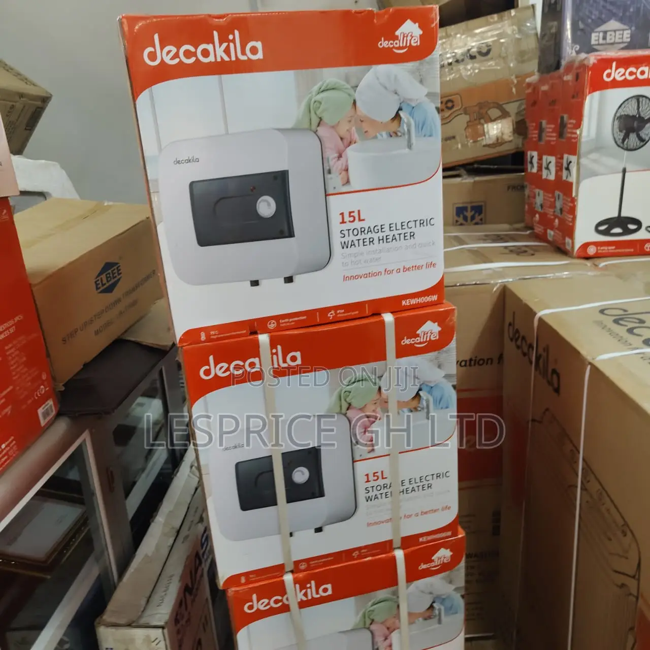 Super Efficient 15L Storage 1500W Electric Water Heater From Decakila