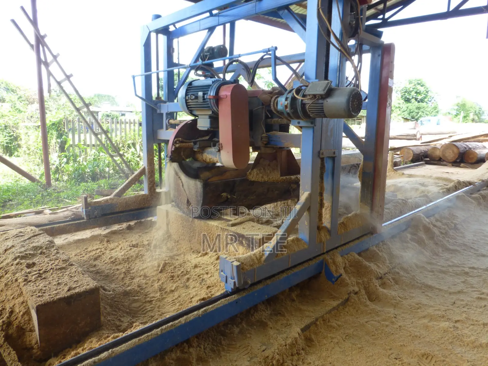 Twin Black Circular Sawmill