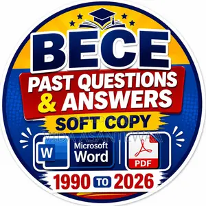BECE Past Questions Soft Copy 1990 to 2026