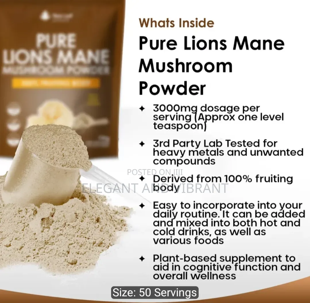 Lions Mane Mushroom Powder 3000mg