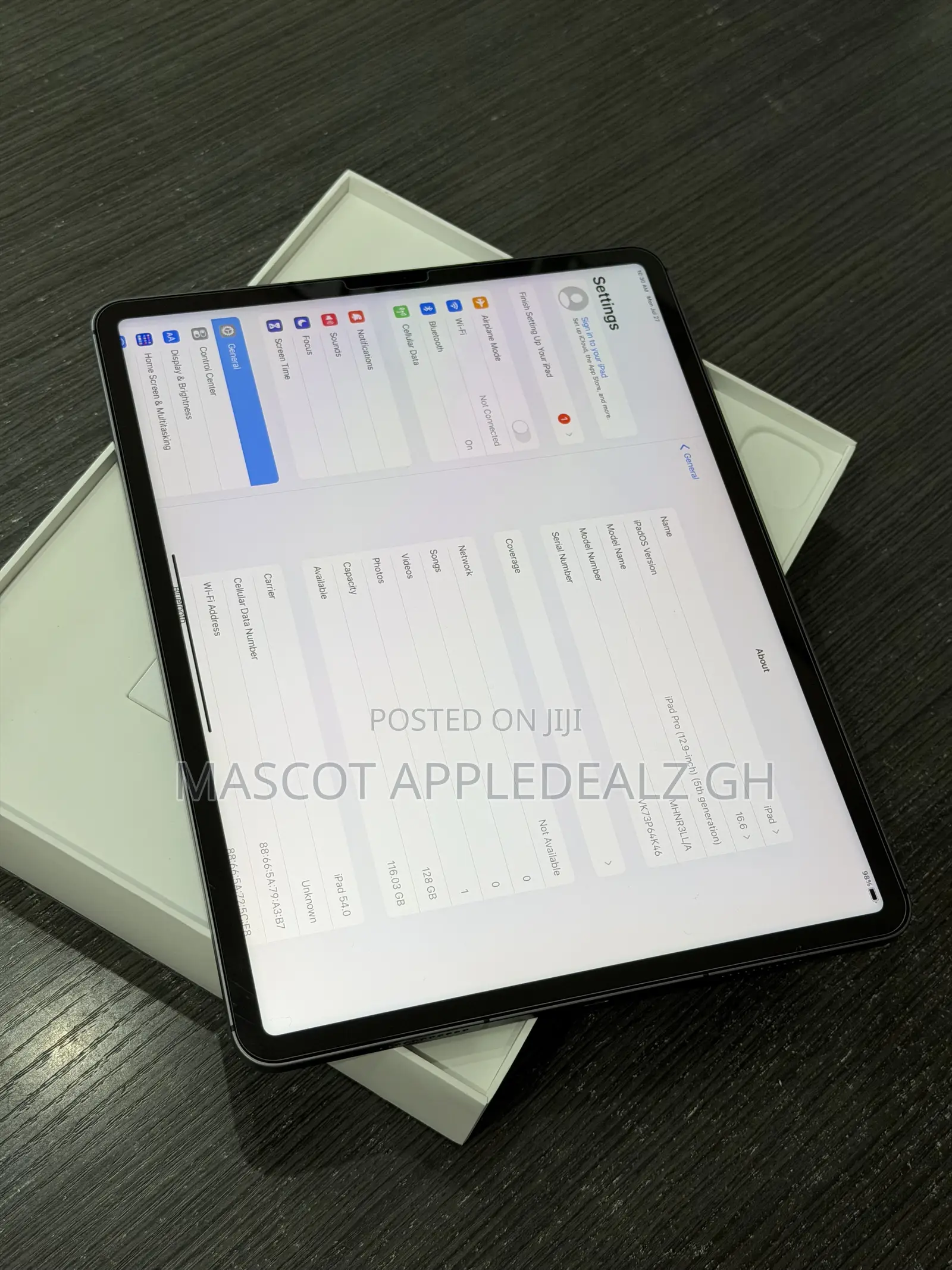 Apple iPad Pro 12.9 (2021) 128 GB Gray