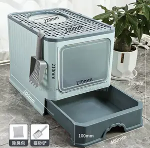 Fully Enclosed Large Cat Litter Box