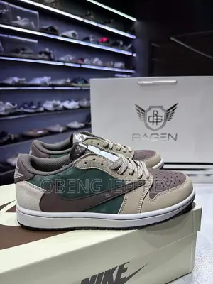 Original Nike Air Jordan 1 Travis Scott Medium Olive