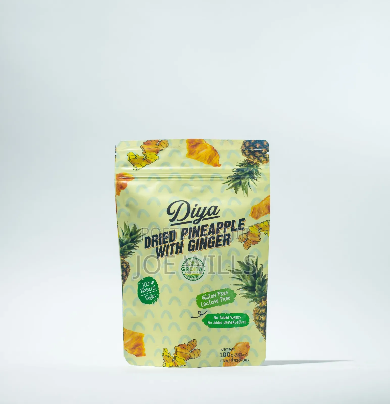 Dried Pineapple With Ginger