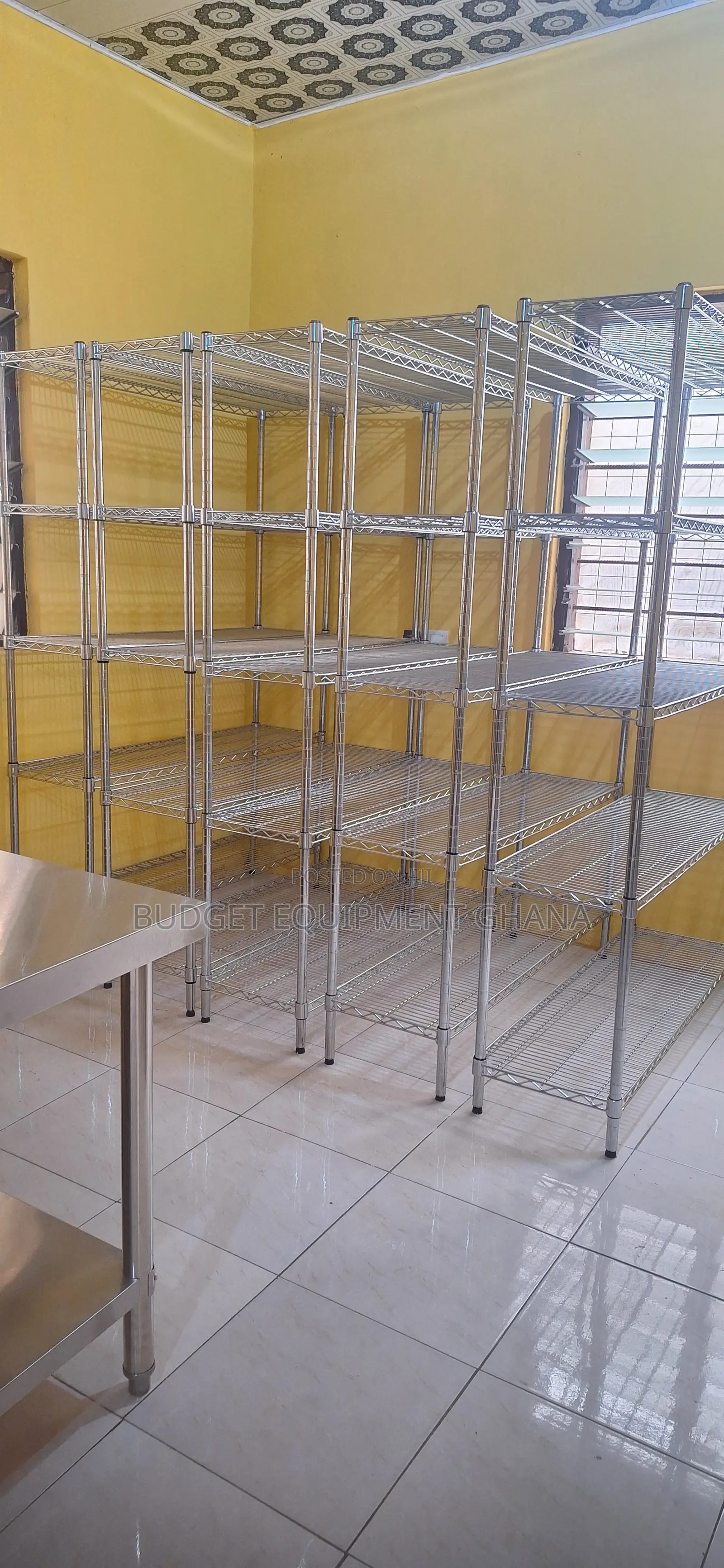 Heavy Duty Chrome Storage Racks