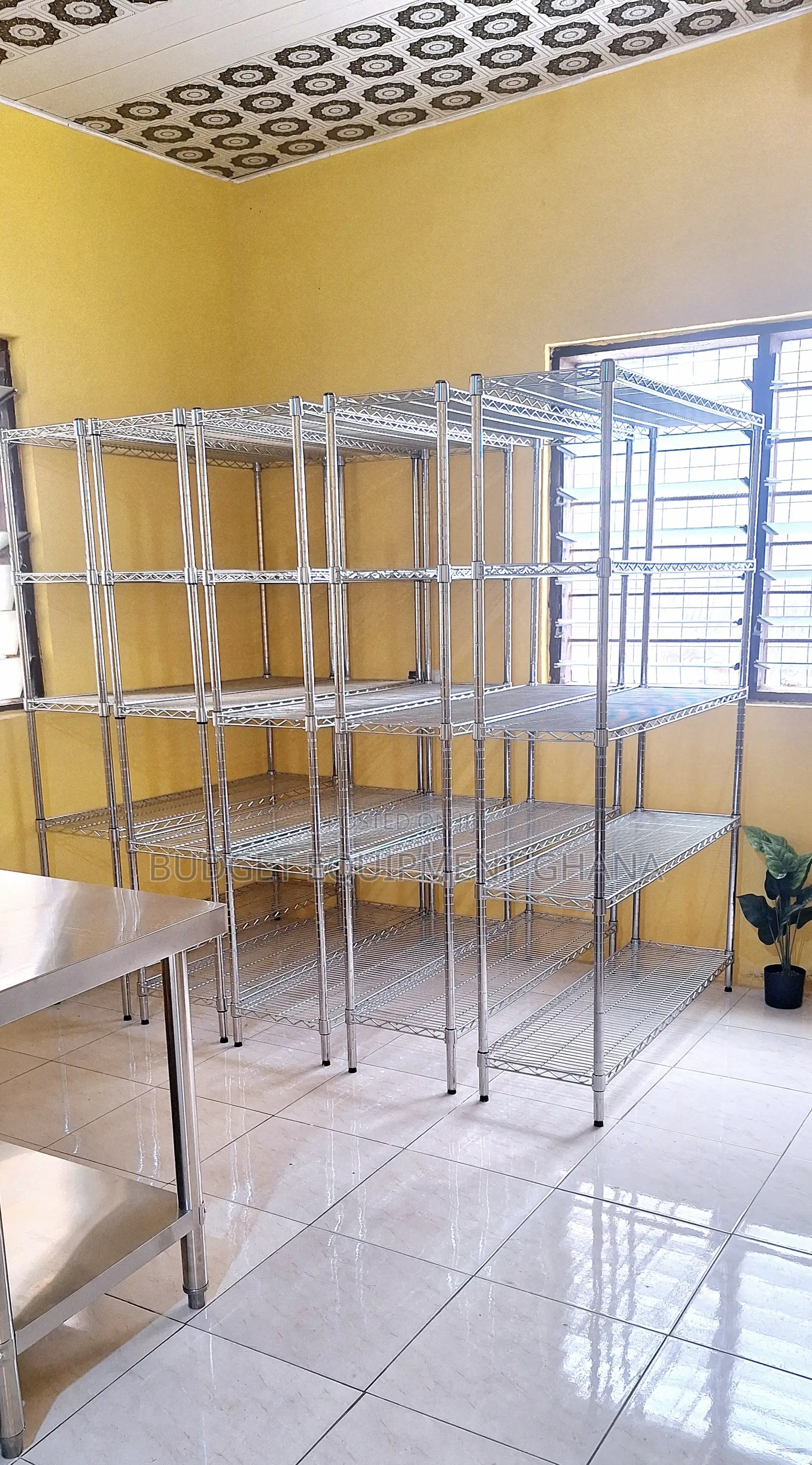 Heavy Duty Chrome Storage Racks