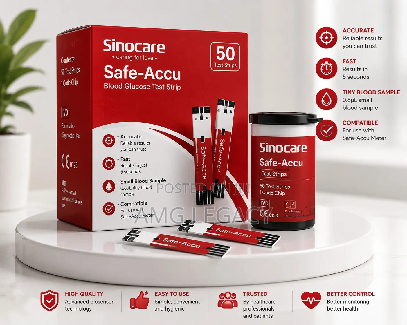 Sinocare Glucometer Strips