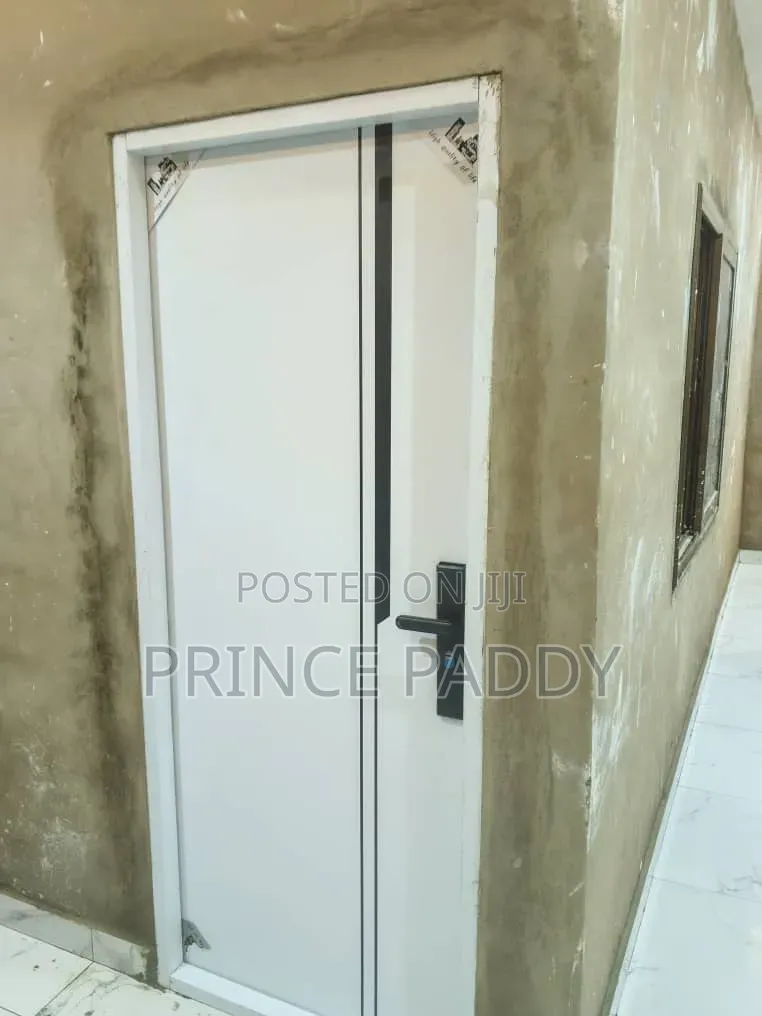 Wooden Door Steel With Frame and Handle