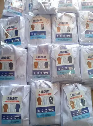 White Long Sleeves Lab Coat