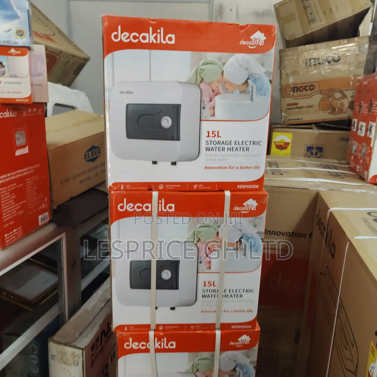Classy High Grade 15L Storage 1500W Decakila Electric Water Heater