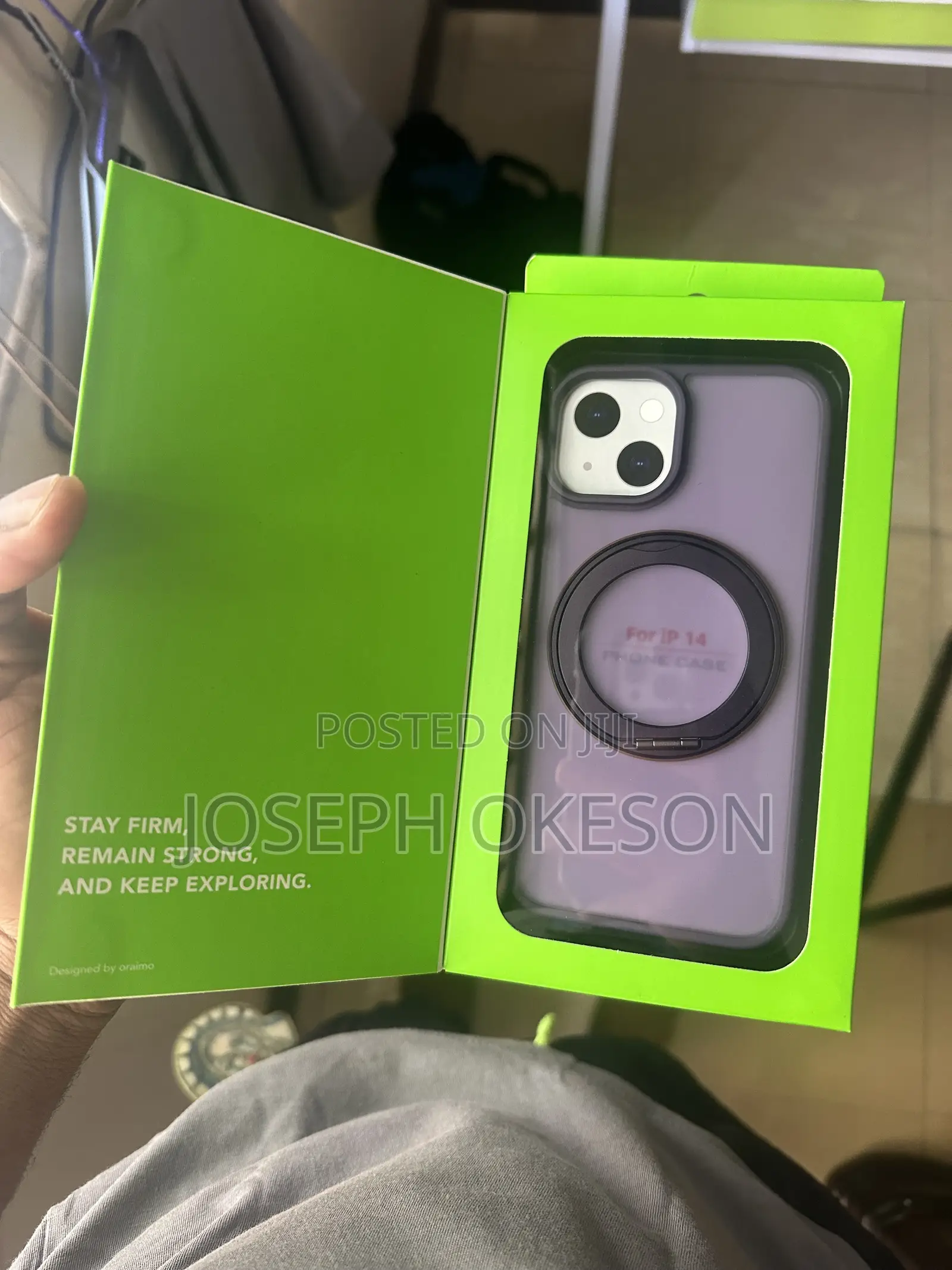 Oraimo Magnetic Phone Case With Holder for iPhone 14