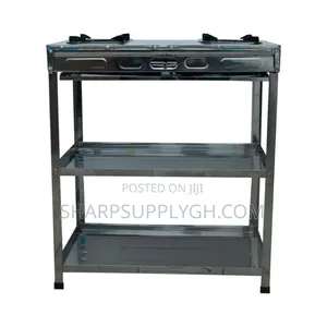 Nasco 2 Burner Gas Stove With Shelves