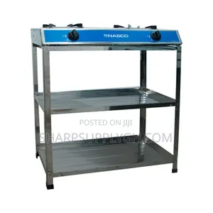 Nasco 2 Burner Gas Stove With Shelves