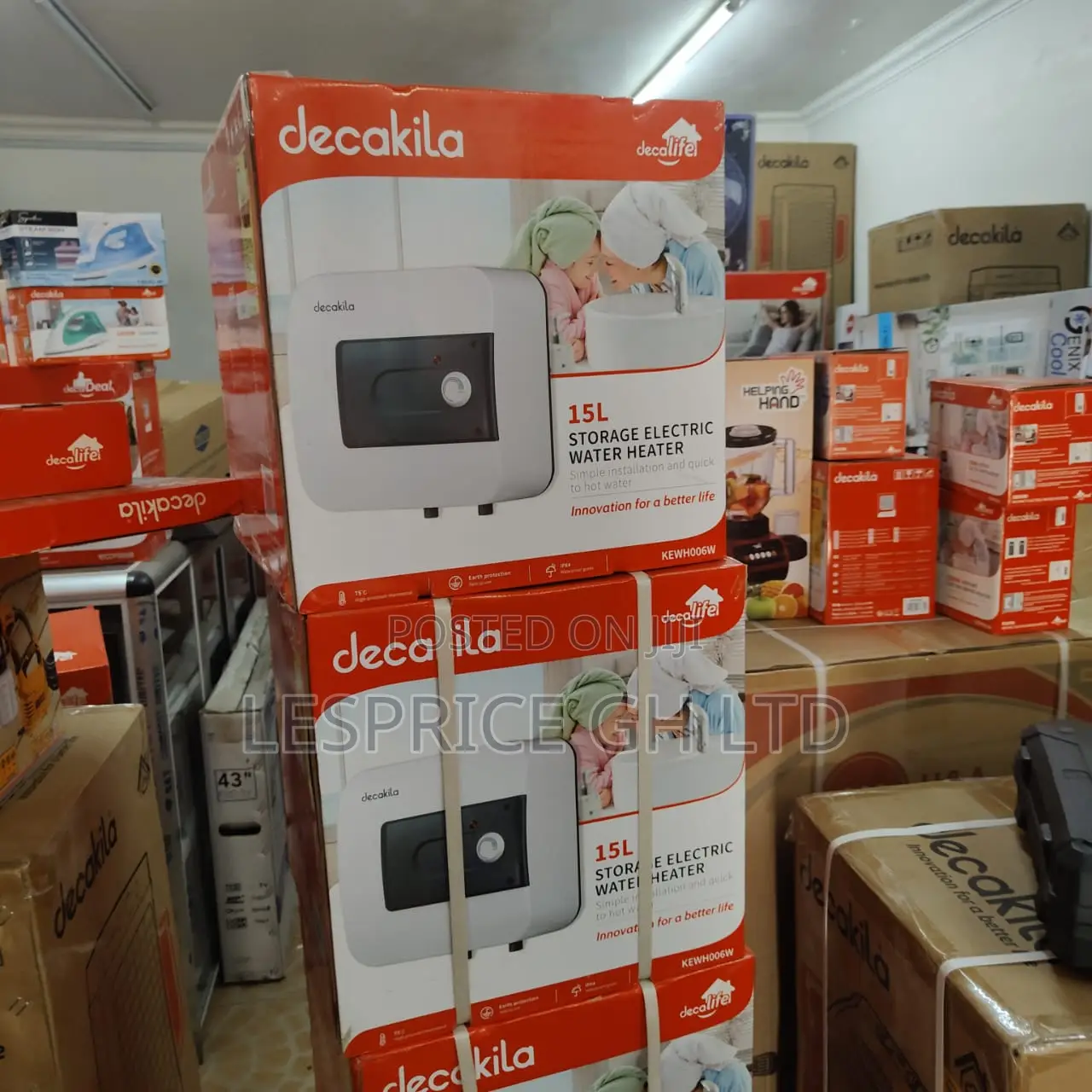 Monster Performance 15L Storage 1500W Decakila Electric Water Heater