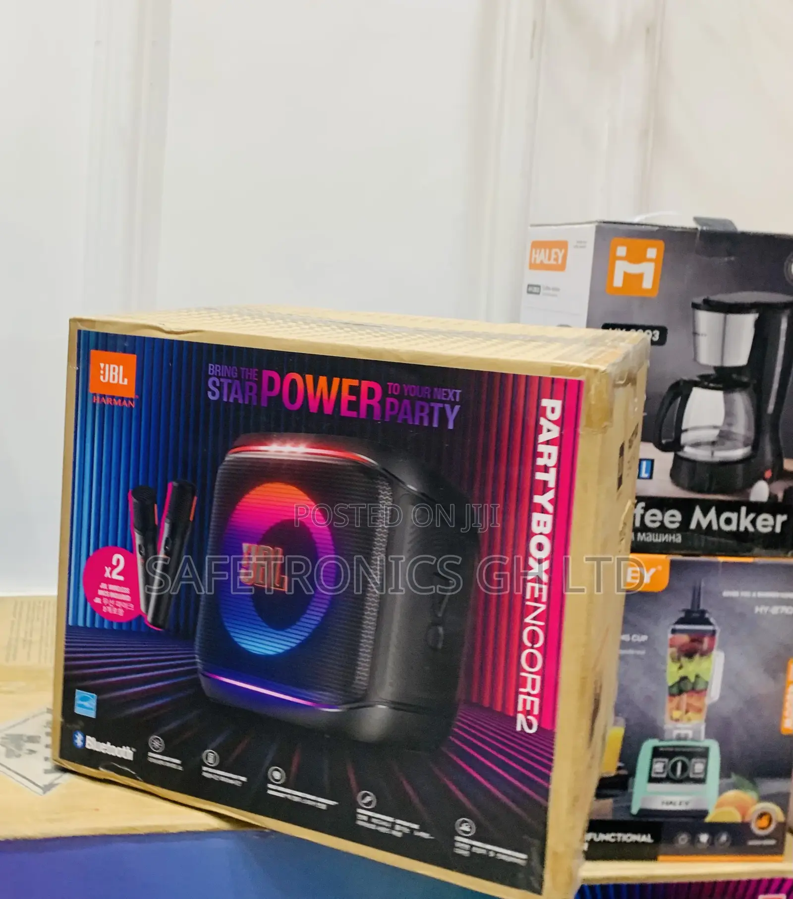 Newly Bulky JBL PartyBox Encore Essential 2 Portable Speaker With Mic