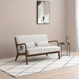 Sofa ( 2 Seater ) Wooden Arms