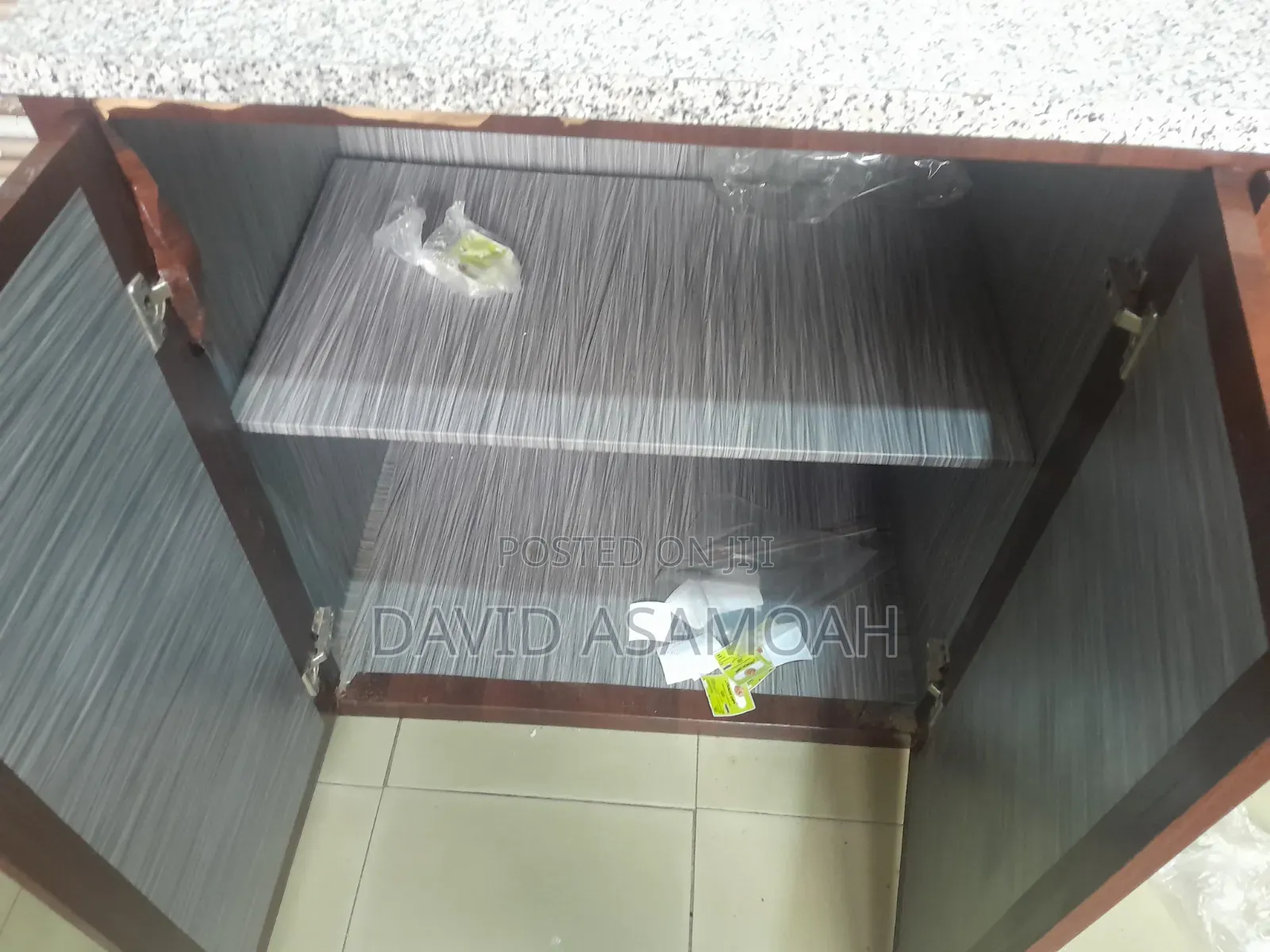 Modern Kitchen Storage Cabinet With Granite Top – Strong Spacious