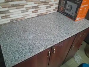 Modern Kitchen Storage Cabinet With Granite Top – Strong Spacious