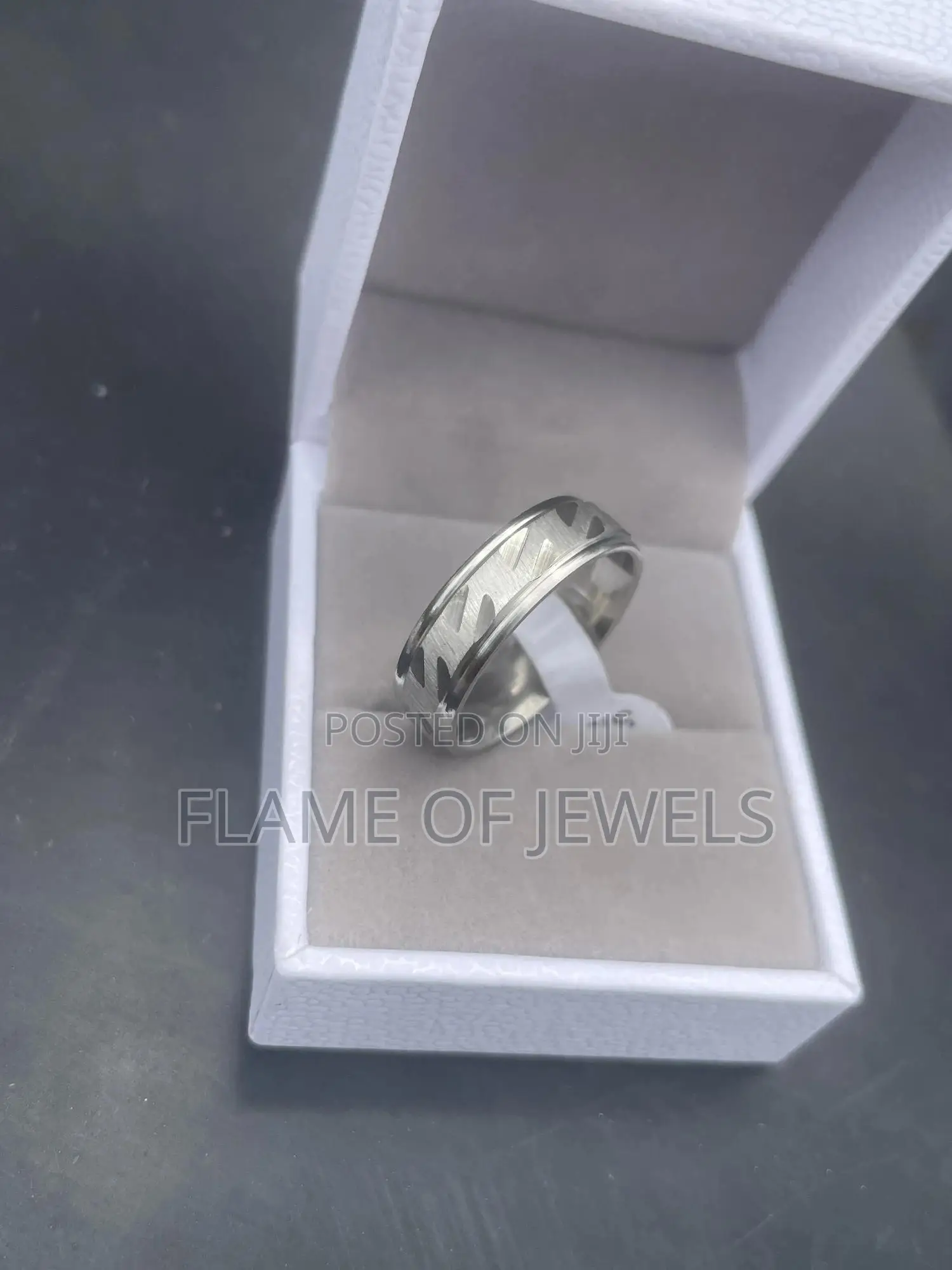 Durable Short Strip Wedding Ring